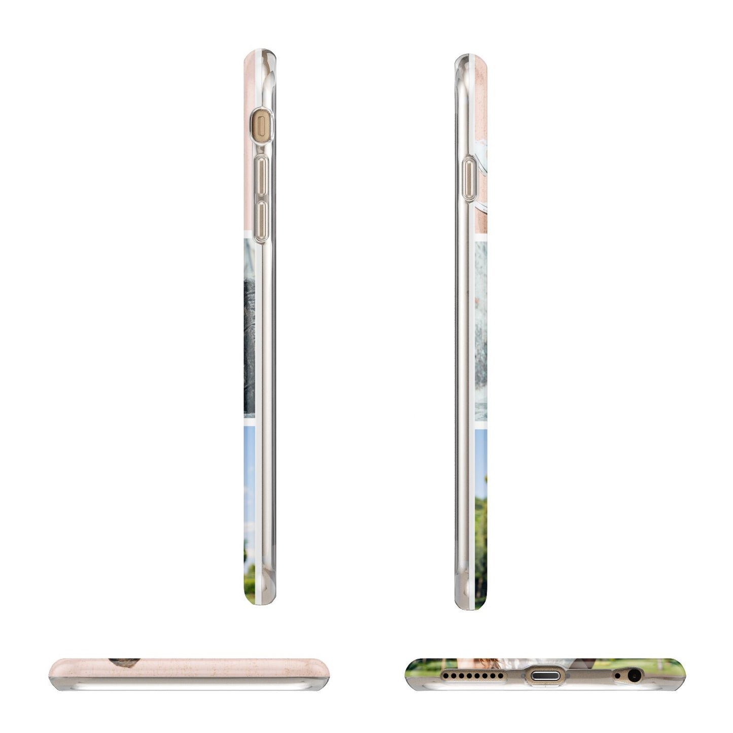 Three Photo Collage Apple iPhone 6 Plus 3D Wrap Tough Case Alternative Image Angles