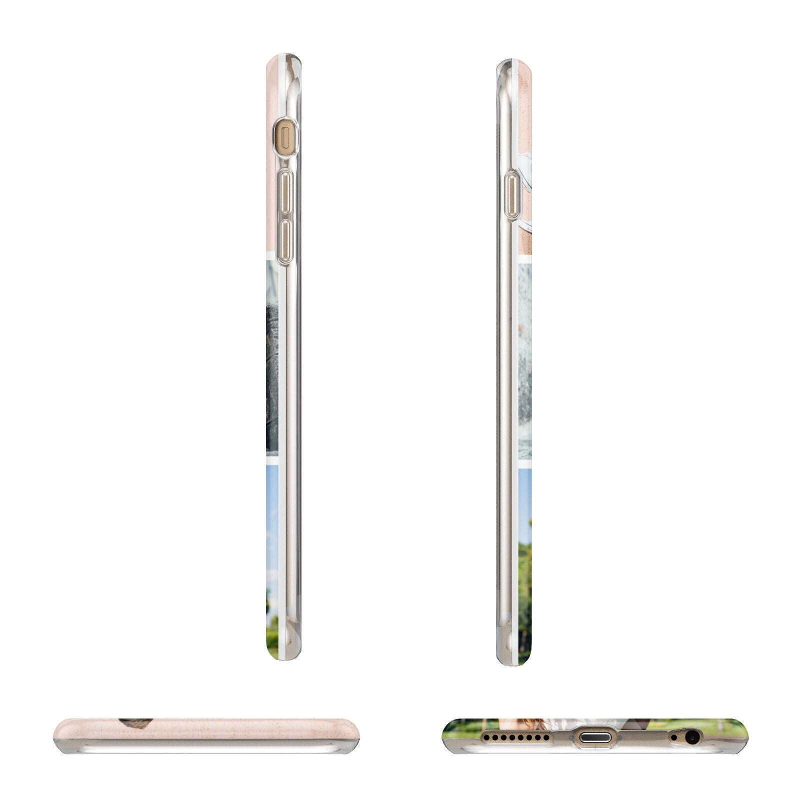 Three Photo Collage Apple iPhone 6 Plus 3D Wrap Tough Case Alternative Image Angles