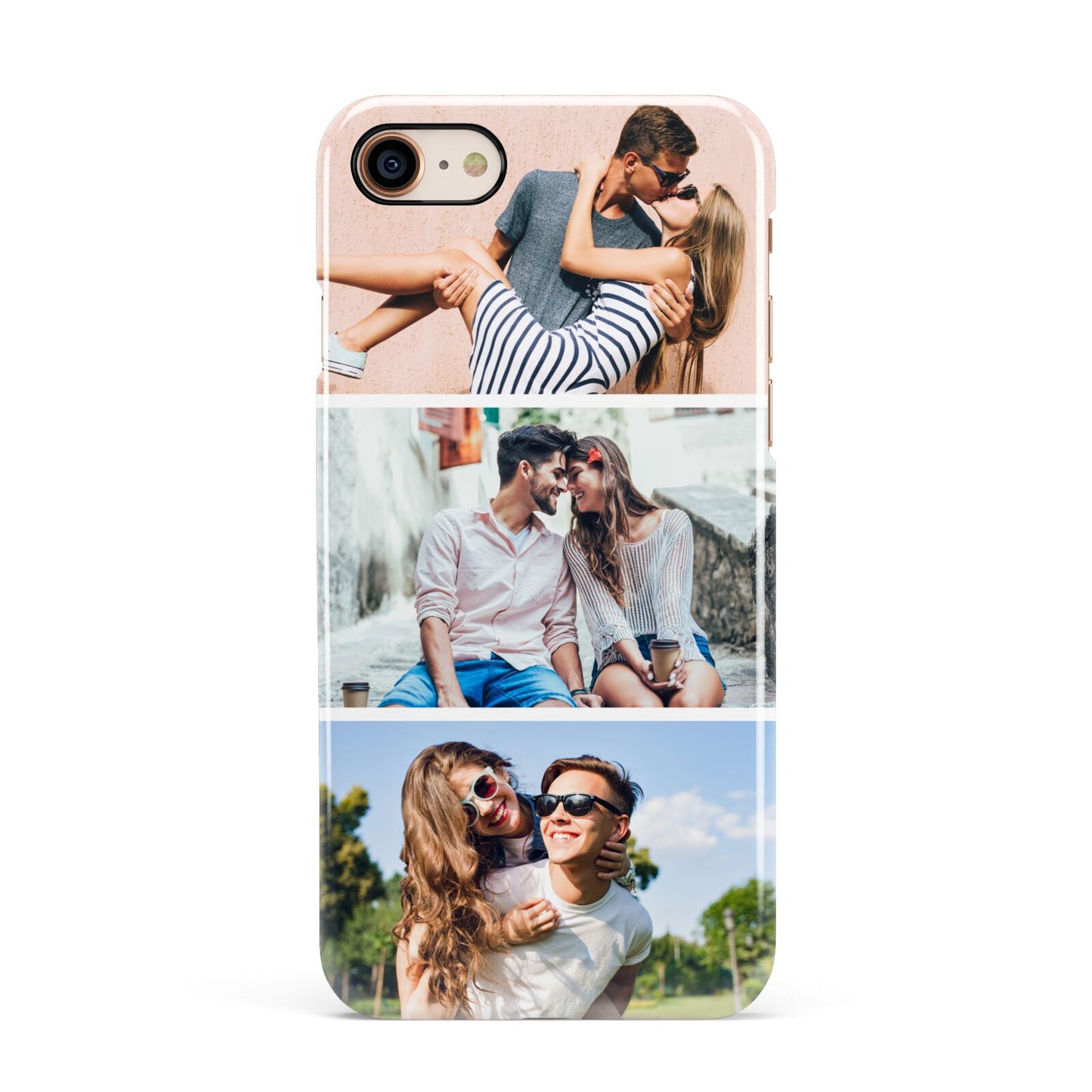 Three Photo Collage Apple iPhone 7 8 3D Snap Case