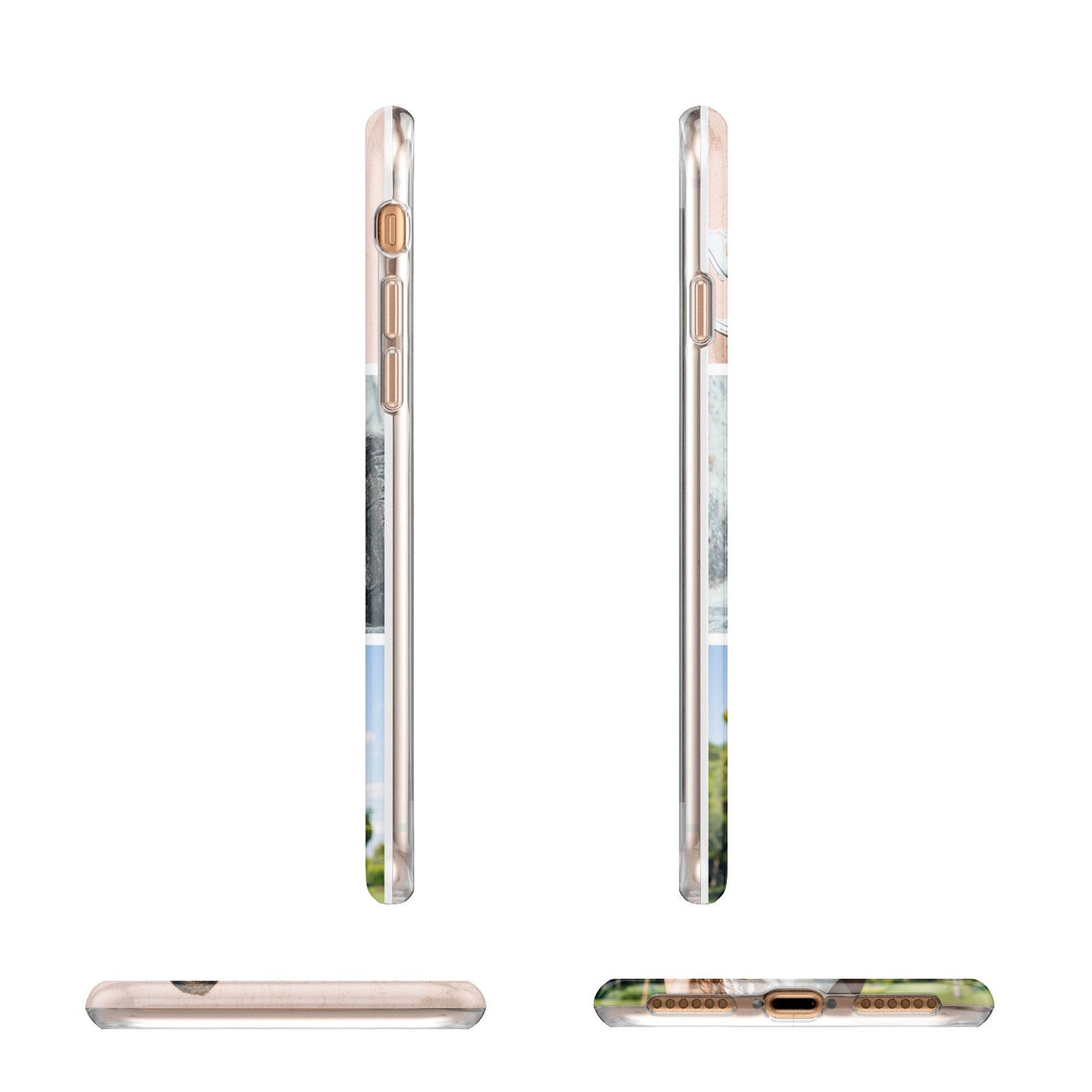 Three Photo Collage Apple iPhone 7 8 3D Wrap Tough Case Alternative Image Angles