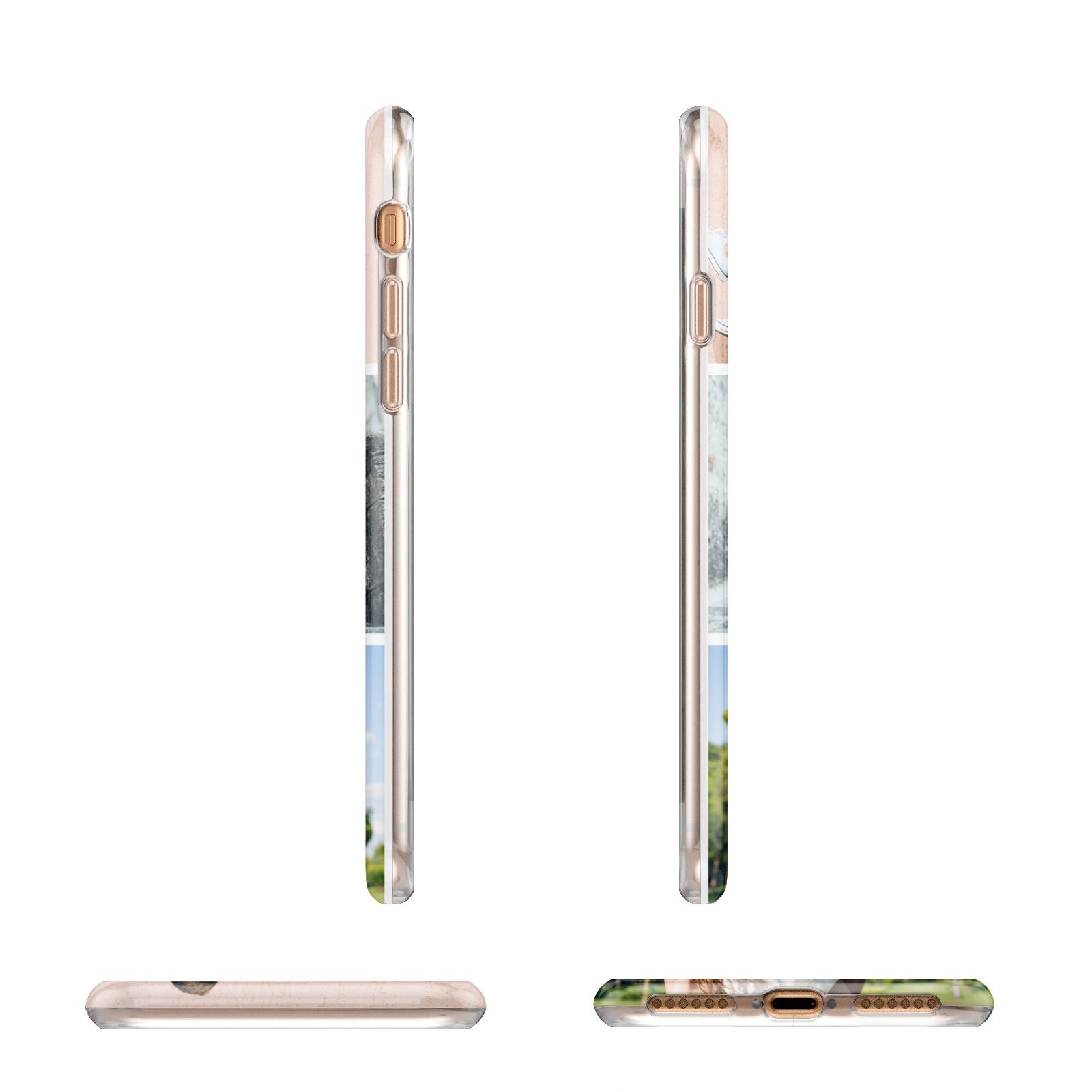 Three Photo Collage Apple iPhone 7 8 3D Wrap Tough Case Alternative Image Angles