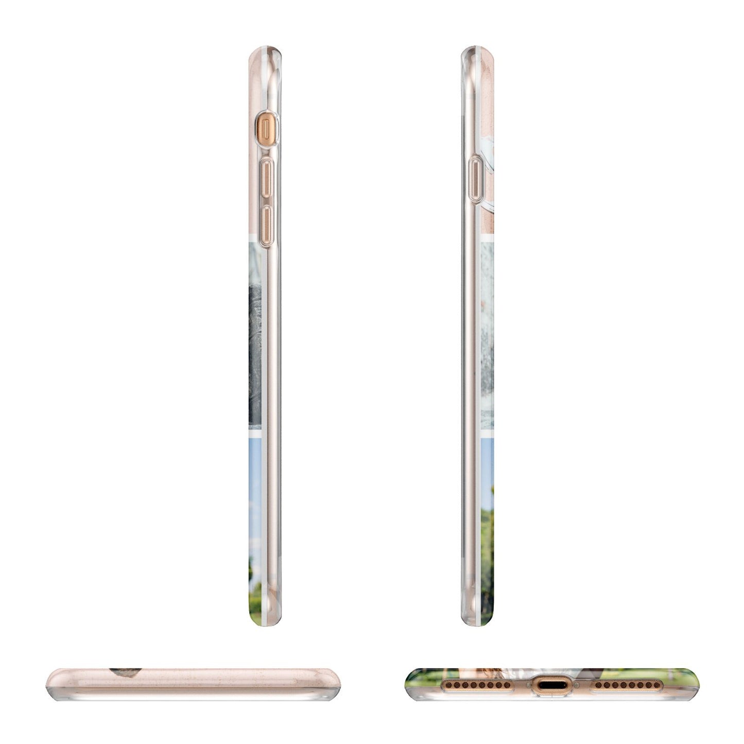 Three Photo Collage Apple iPhone 7 8 Plus 3D Wrap Tough Case Alternative Image Angles