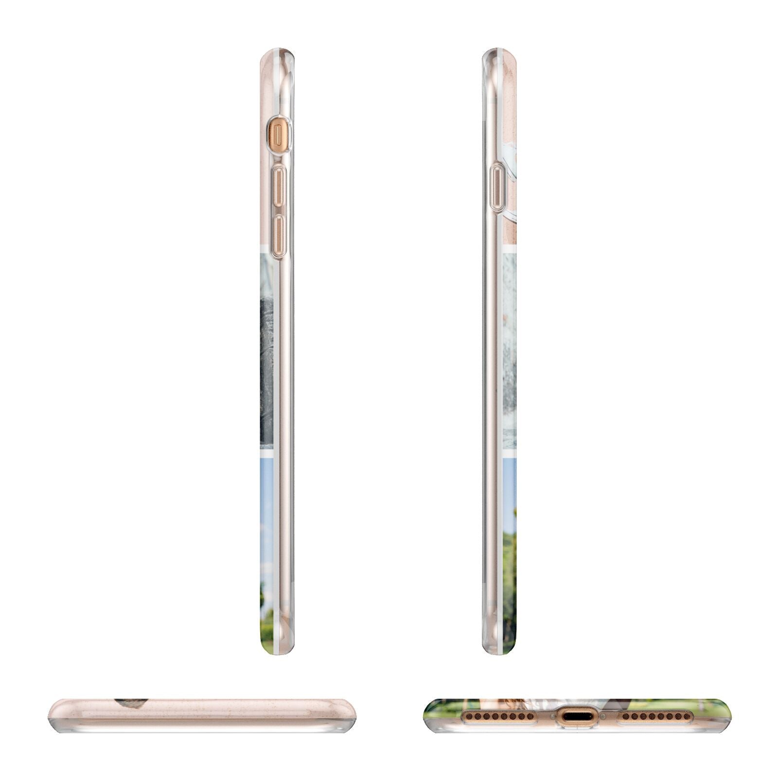 Three Photo Collage Apple iPhone 7 8 Plus 3D Wrap Tough Case Alternative Image Angles