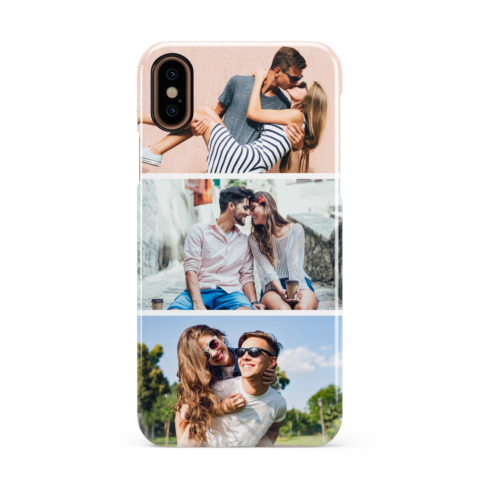 Three Photo Collage Apple iPhone XS 3D Snap Case