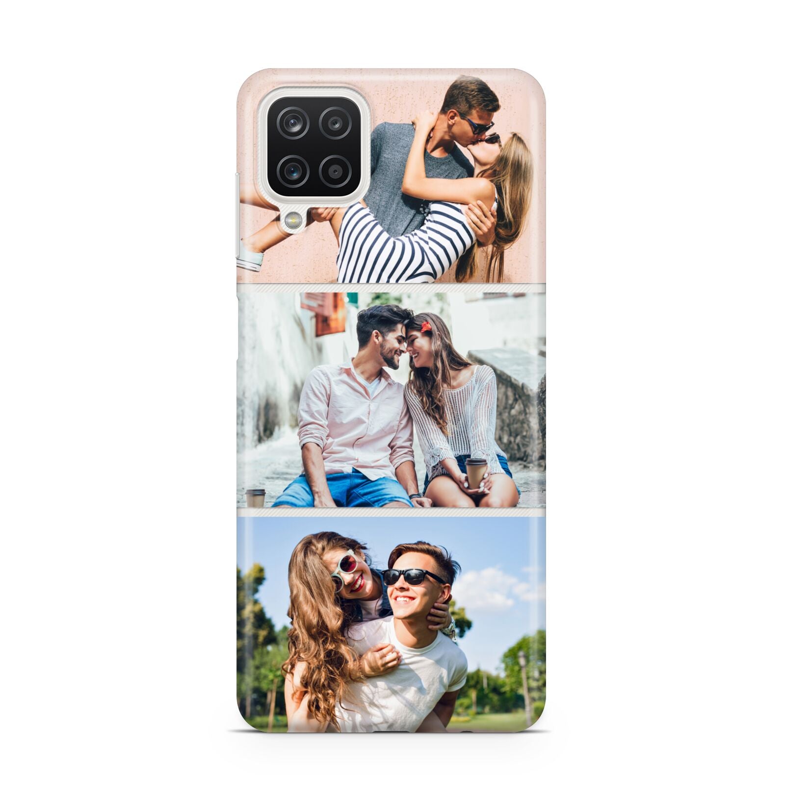Three Photo Collage Samsung A12 Case