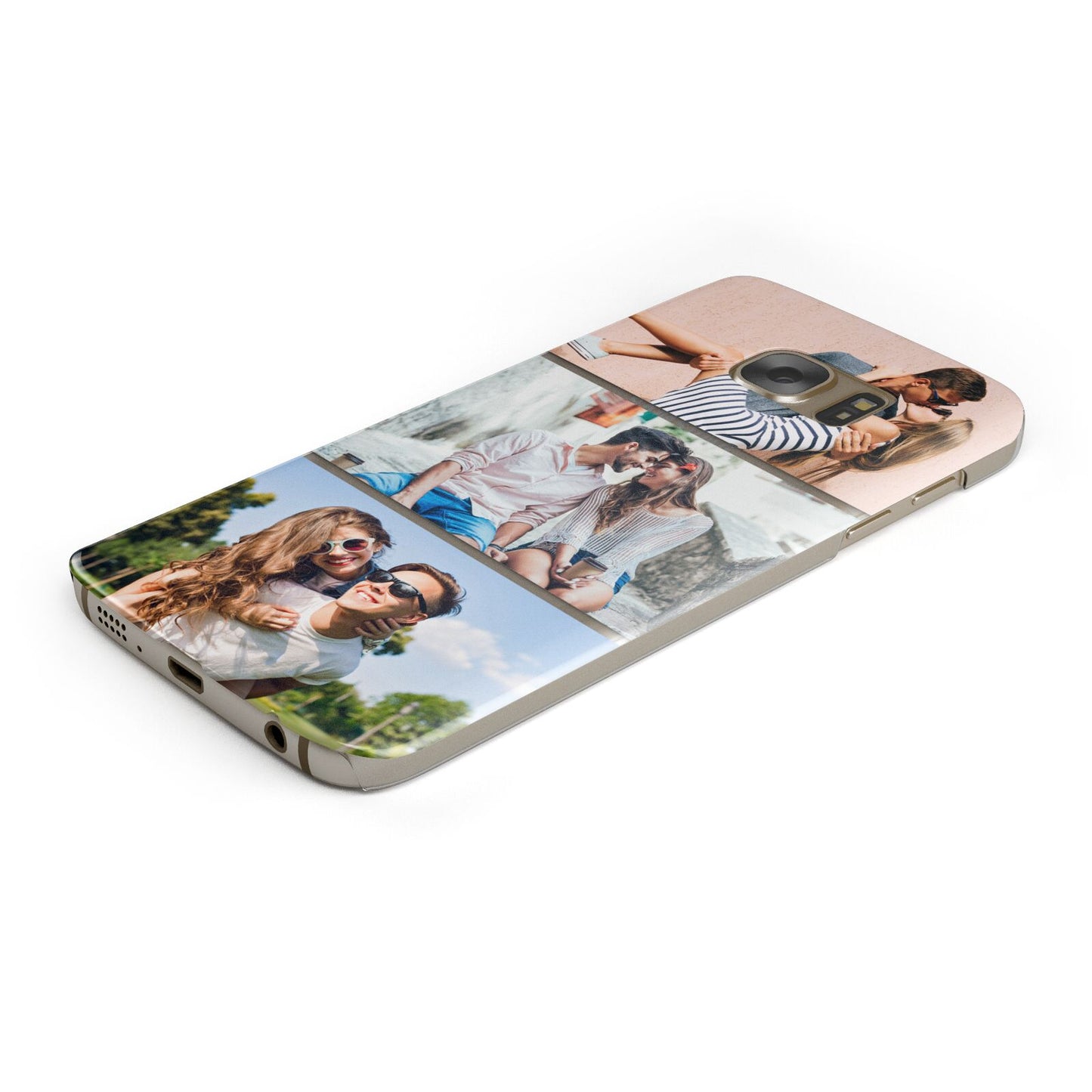 Three Photo Collage Samsung Galaxy Case Bottom Cutout