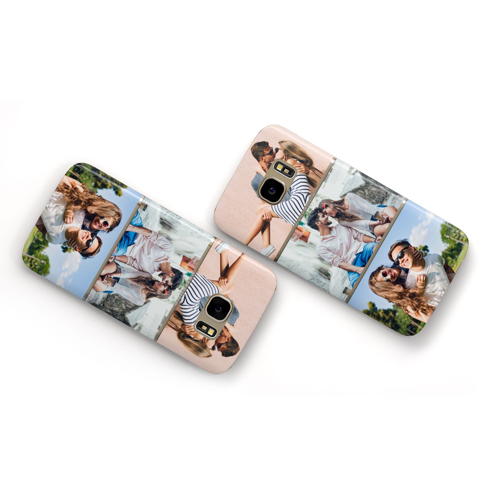 Three Photo Collage Samsung Galaxy Case Flat Overview