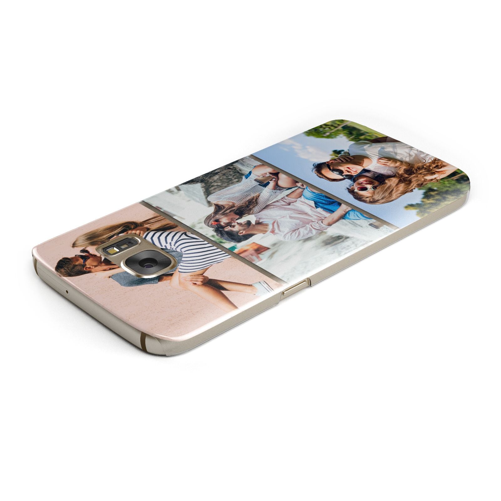 Three Photo Collage Samsung Galaxy Case Top Cutout