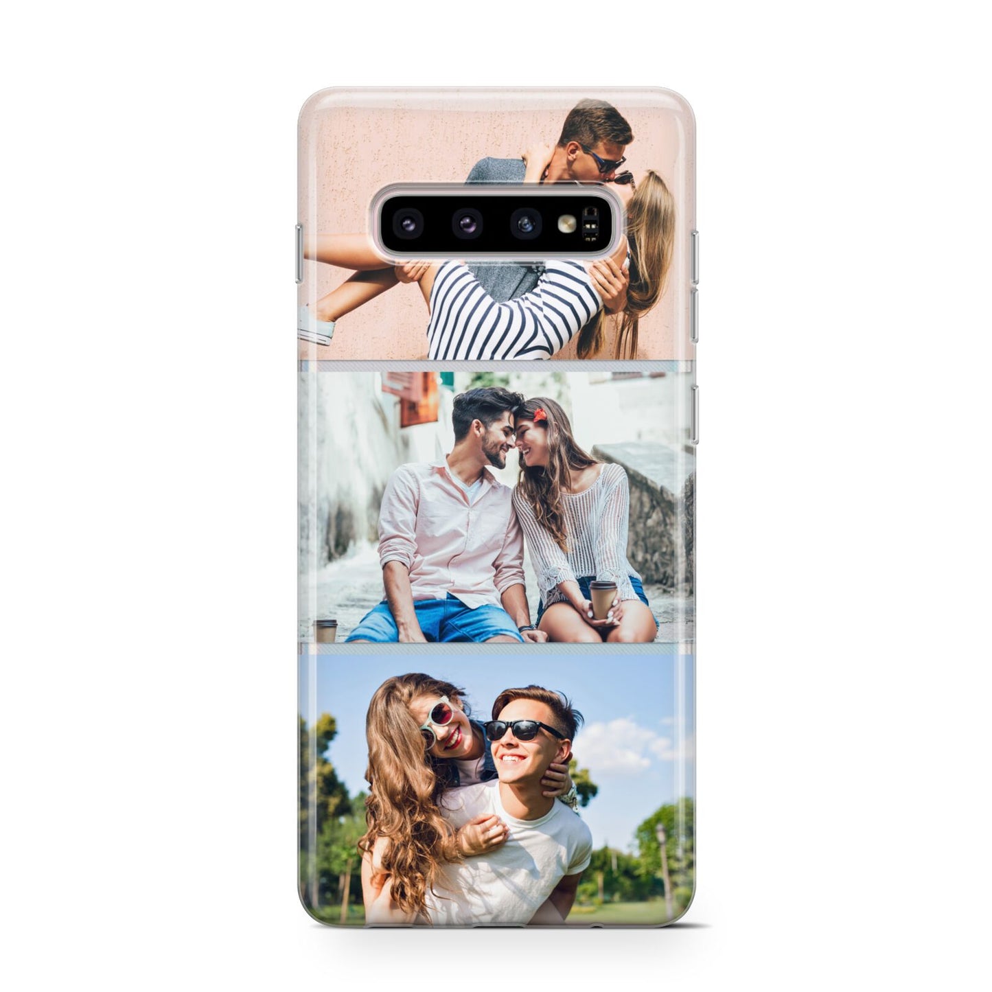 Three Photo Collage Samsung Galaxy S10 Case
