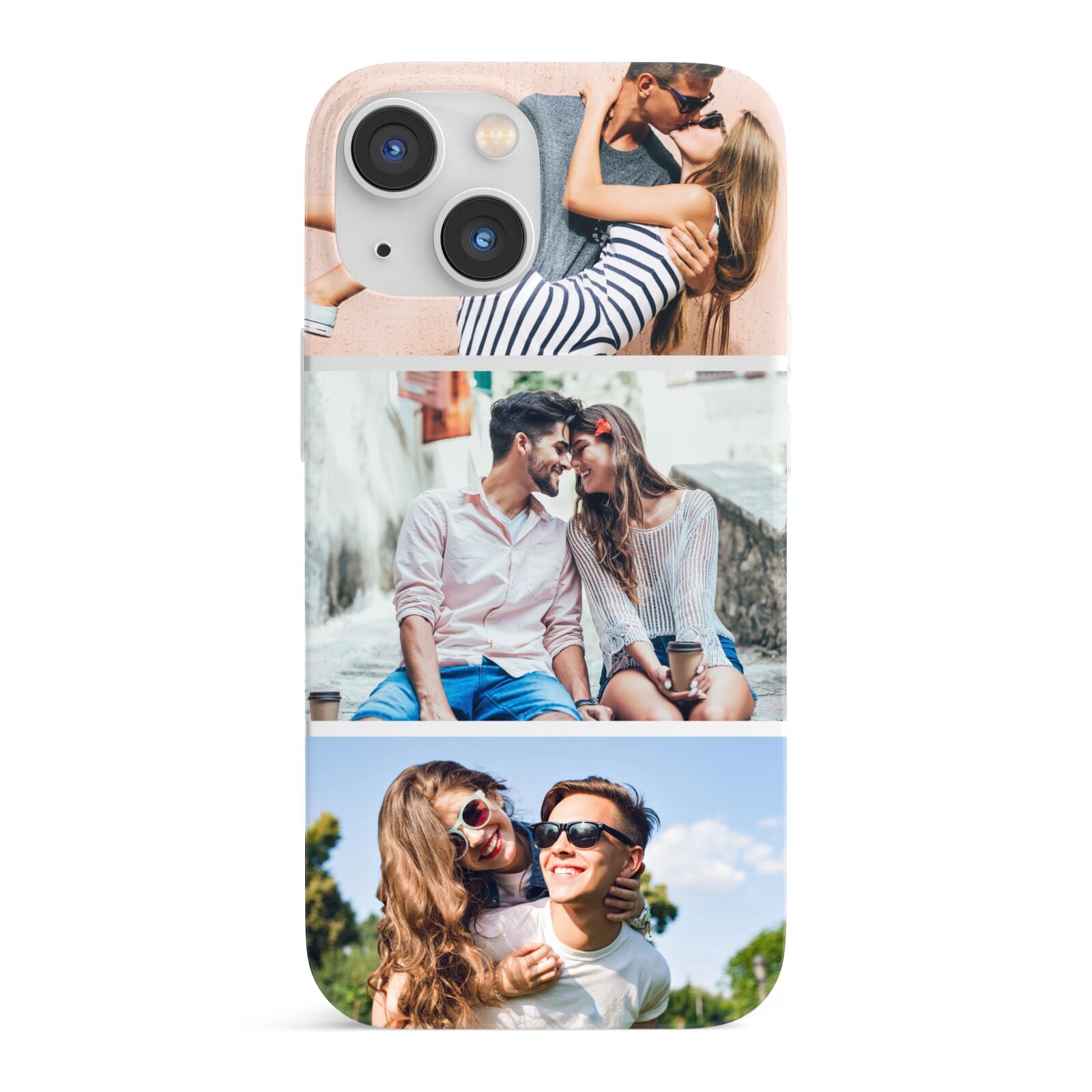 Three Photo Collage iPhone 13 Mini Full Wrap 3D Snap Case