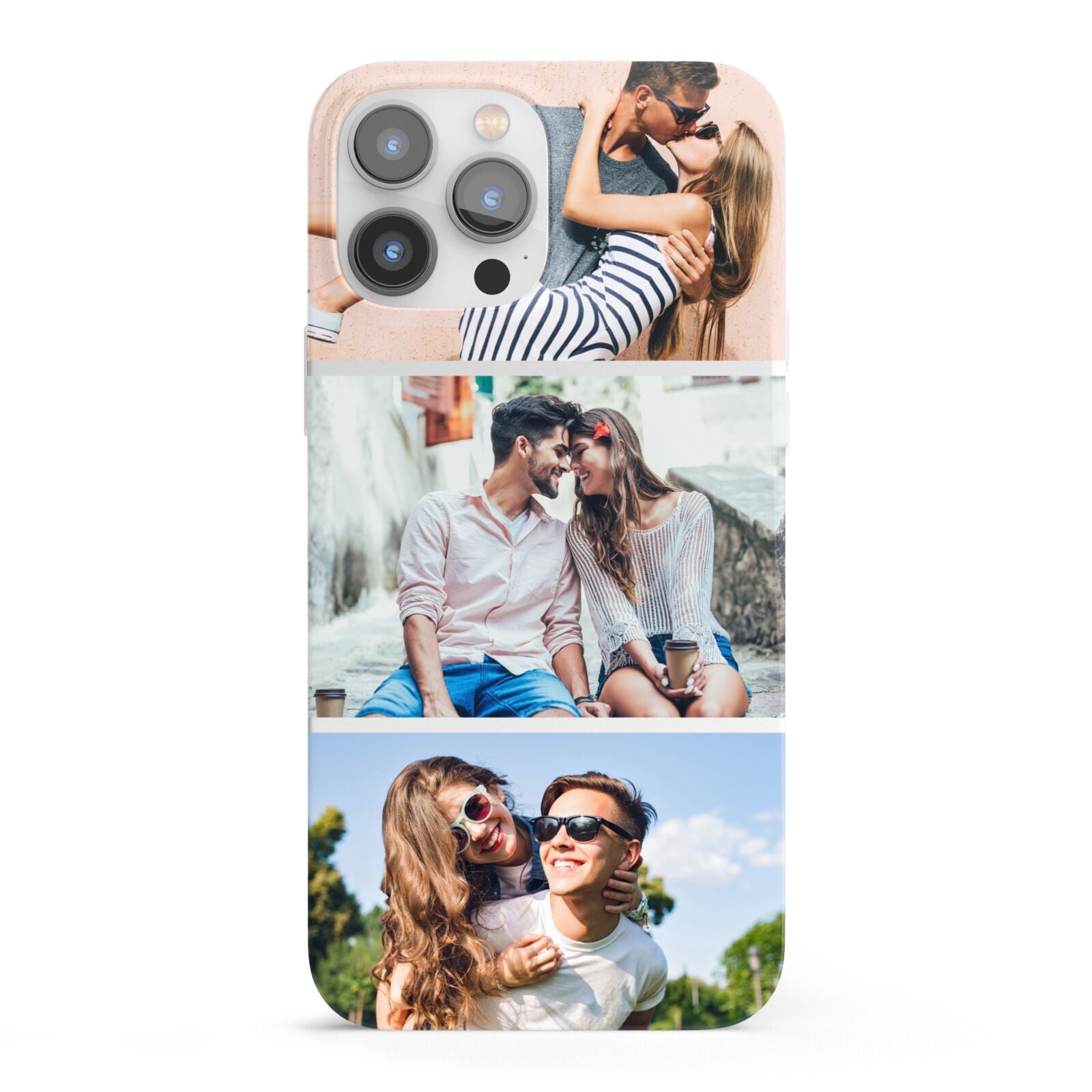 Three Photo Collage iPhone 13 Pro Max Full Wrap 3D Snap Case