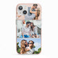 Three Photo Collage iPhone 13 TPU Impact Case with Pink Edges