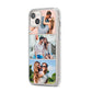 Three Photo Collage iPhone 14 Plus Clear Tough Case Starlight Angled Image