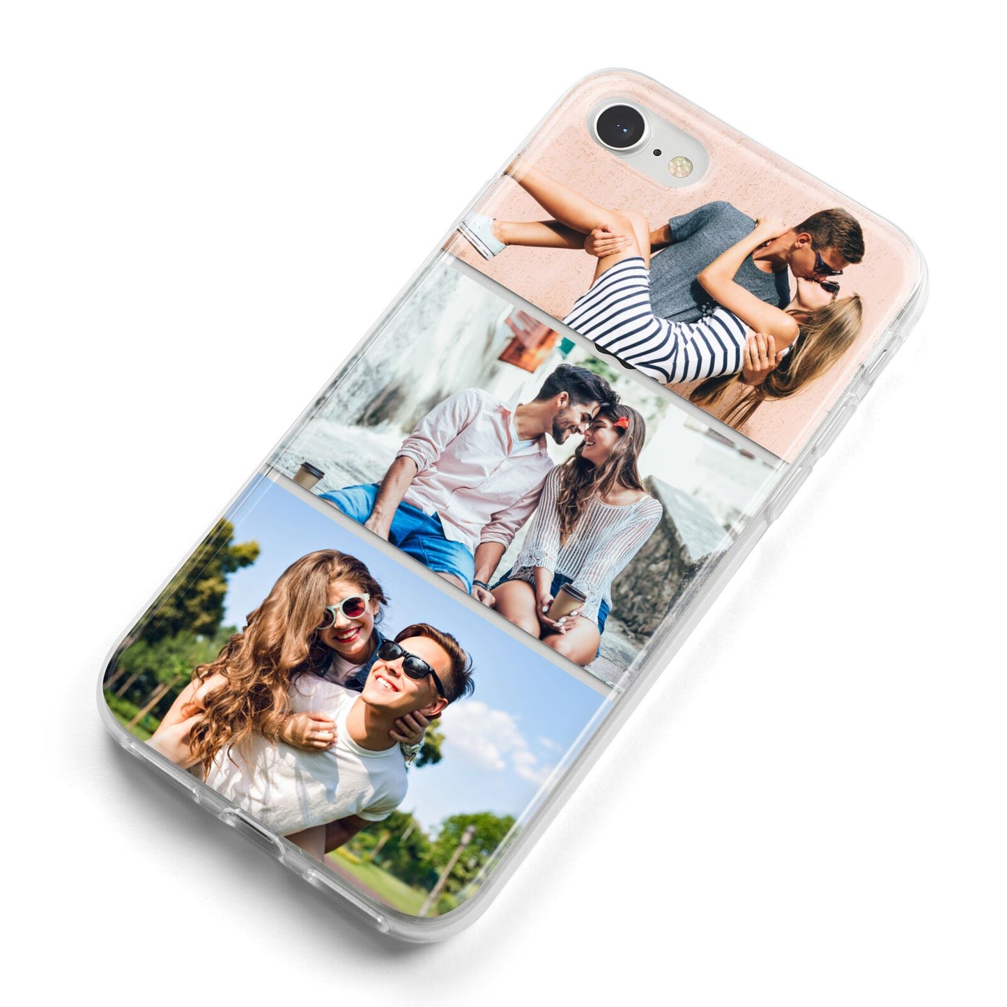 Three Photo Collage iPhone 8 Bumper Case on Silver iPhone Alternative Image