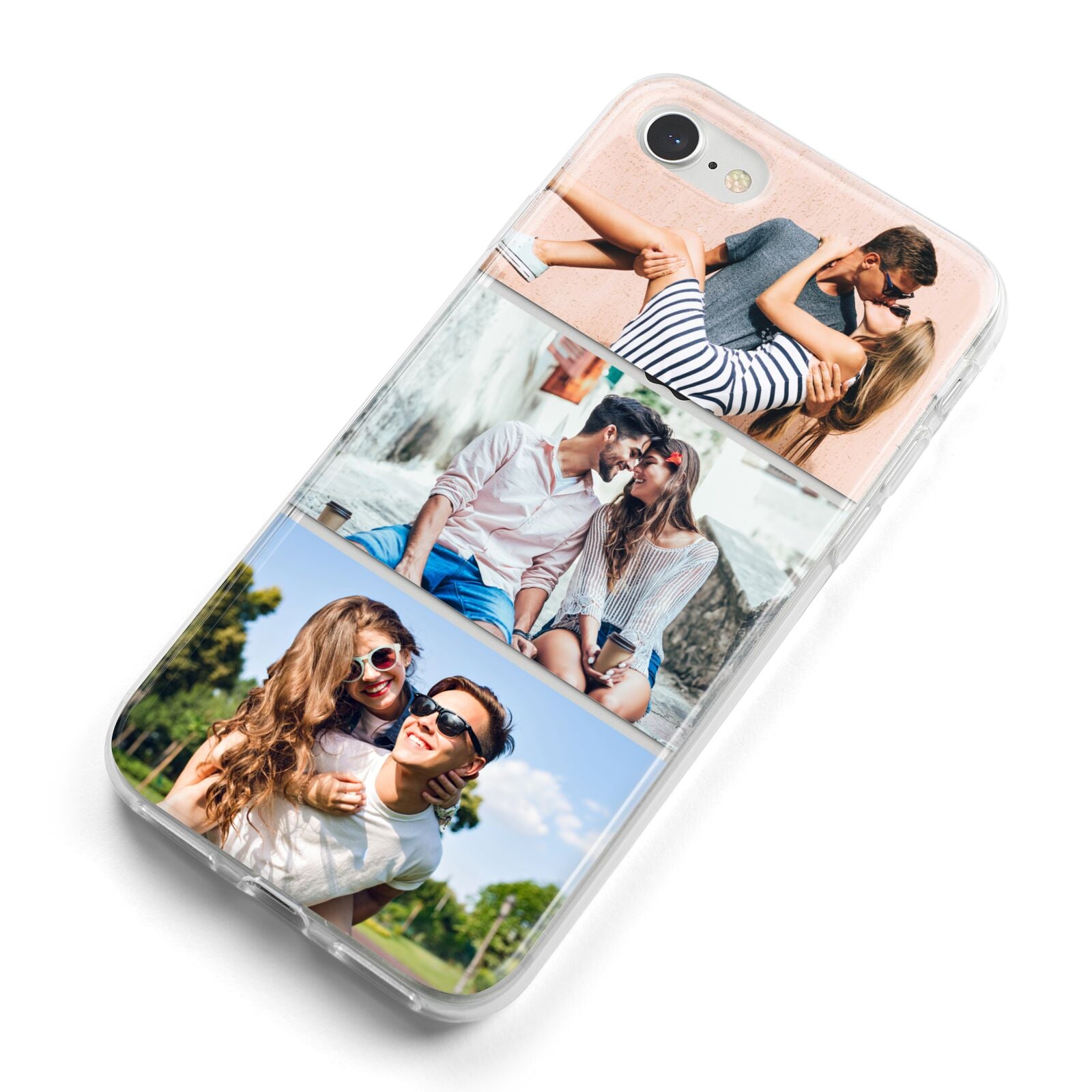 Three Photo Collage iPhone 8 Bumper Case on Silver iPhone Alternative Image