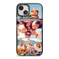 Three Photo iPhone 13 Black Impact Case on Silver phone