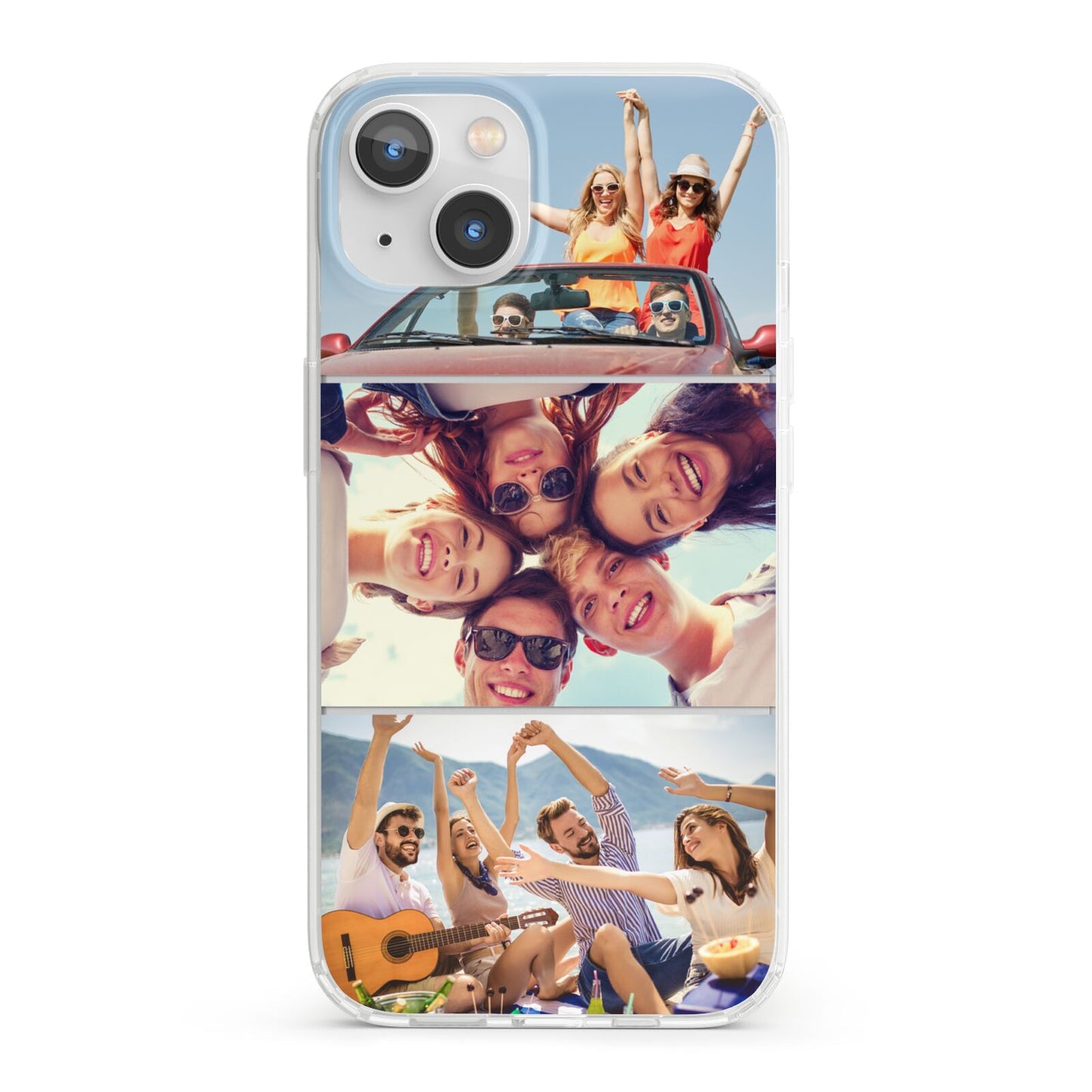 Three Photo iPhone 13 Clear Bumper Case
