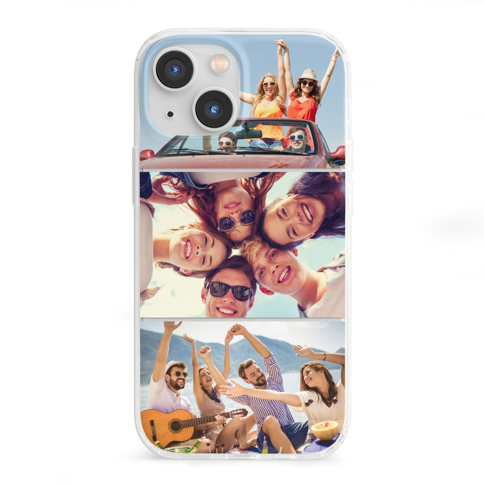 Three Photo iPhone 13 Mini Clear Bumper Case