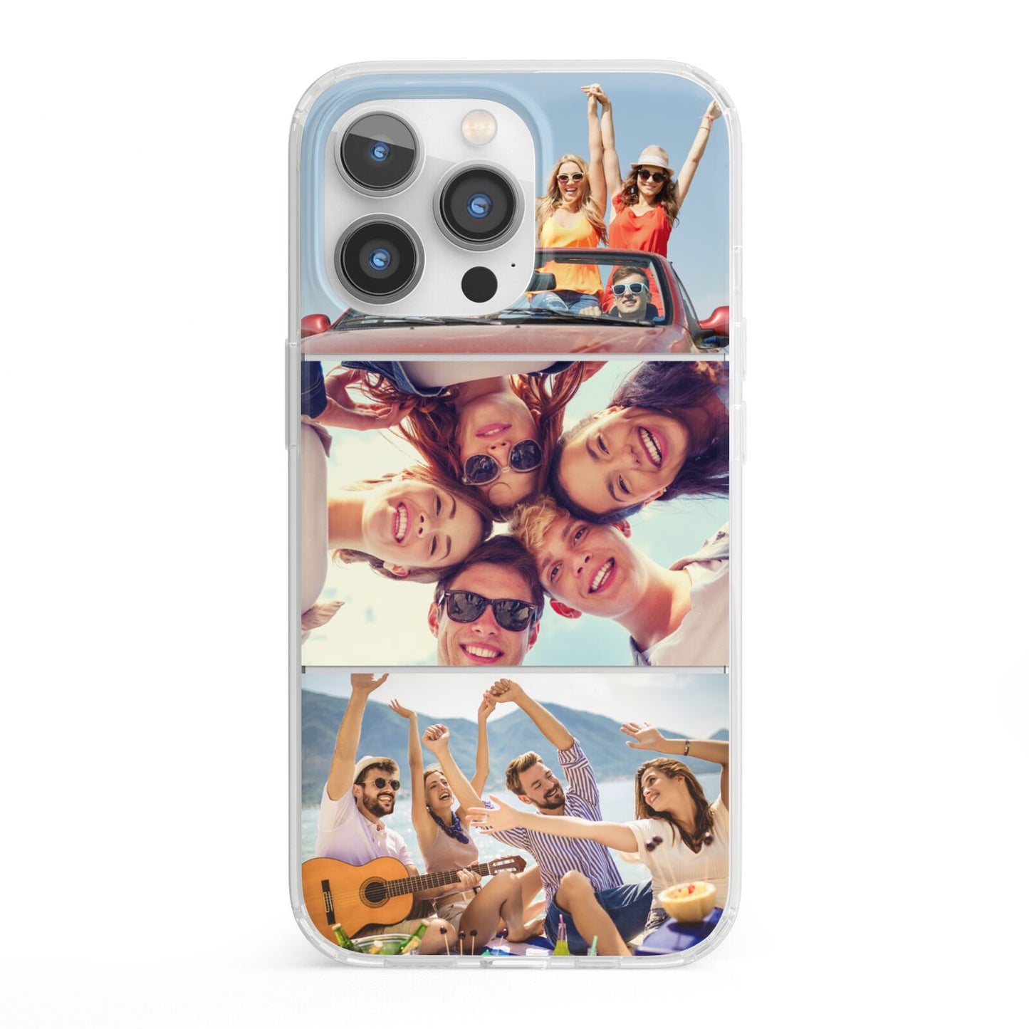 Three Photo iPhone 13 Pro Clear Bumper Case