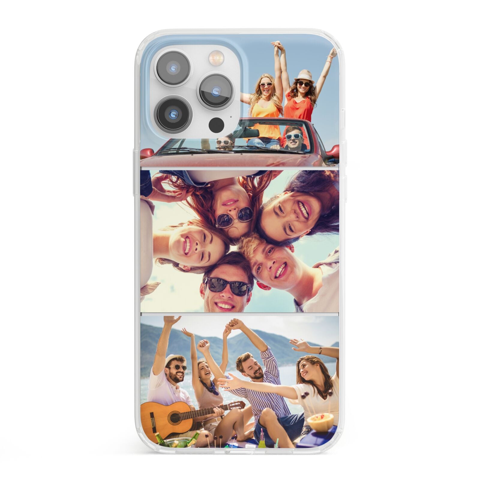 Three Photo iPhone 13 Pro Max Clear Bumper Case