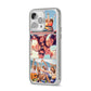 Three Photo iPhone 14 Pro Max Clear Tough Case Silver Angled Image
