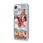 Three Photo iPhone 14 Pro Max Glitter Tough Case Silver Angled Image