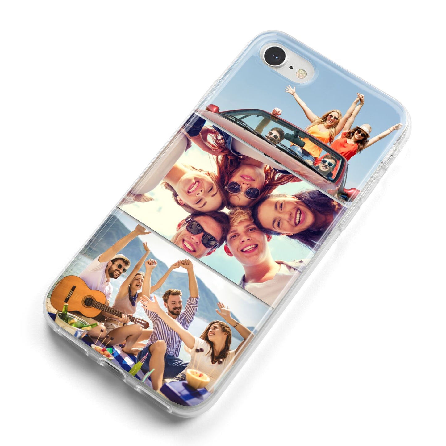 Three Photo iPhone 8 Bumper Case on Silver iPhone Alternative Image