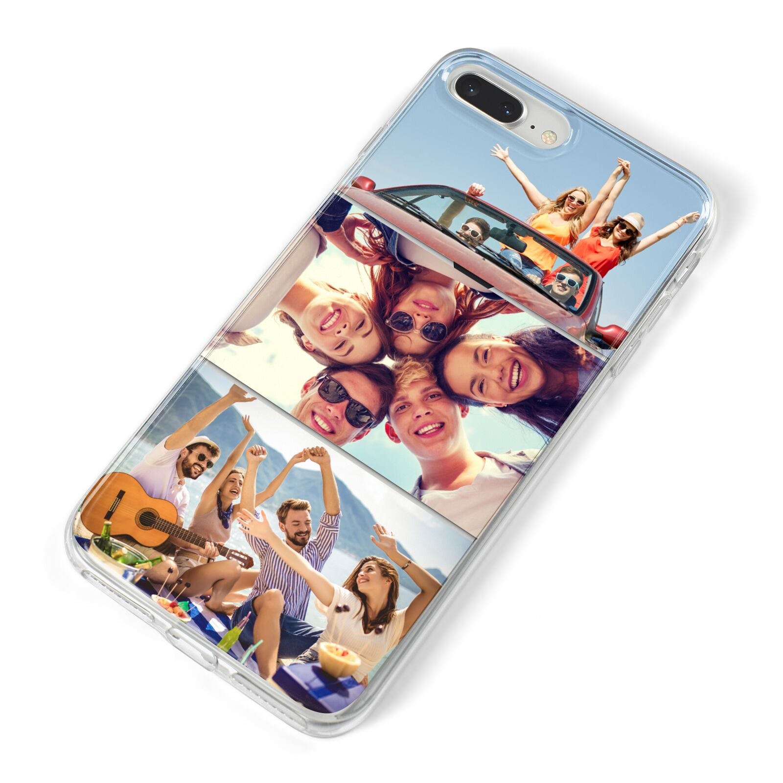 Three Photo iPhone 8 Plus Bumper Case on Silver iPhone Alternative Image