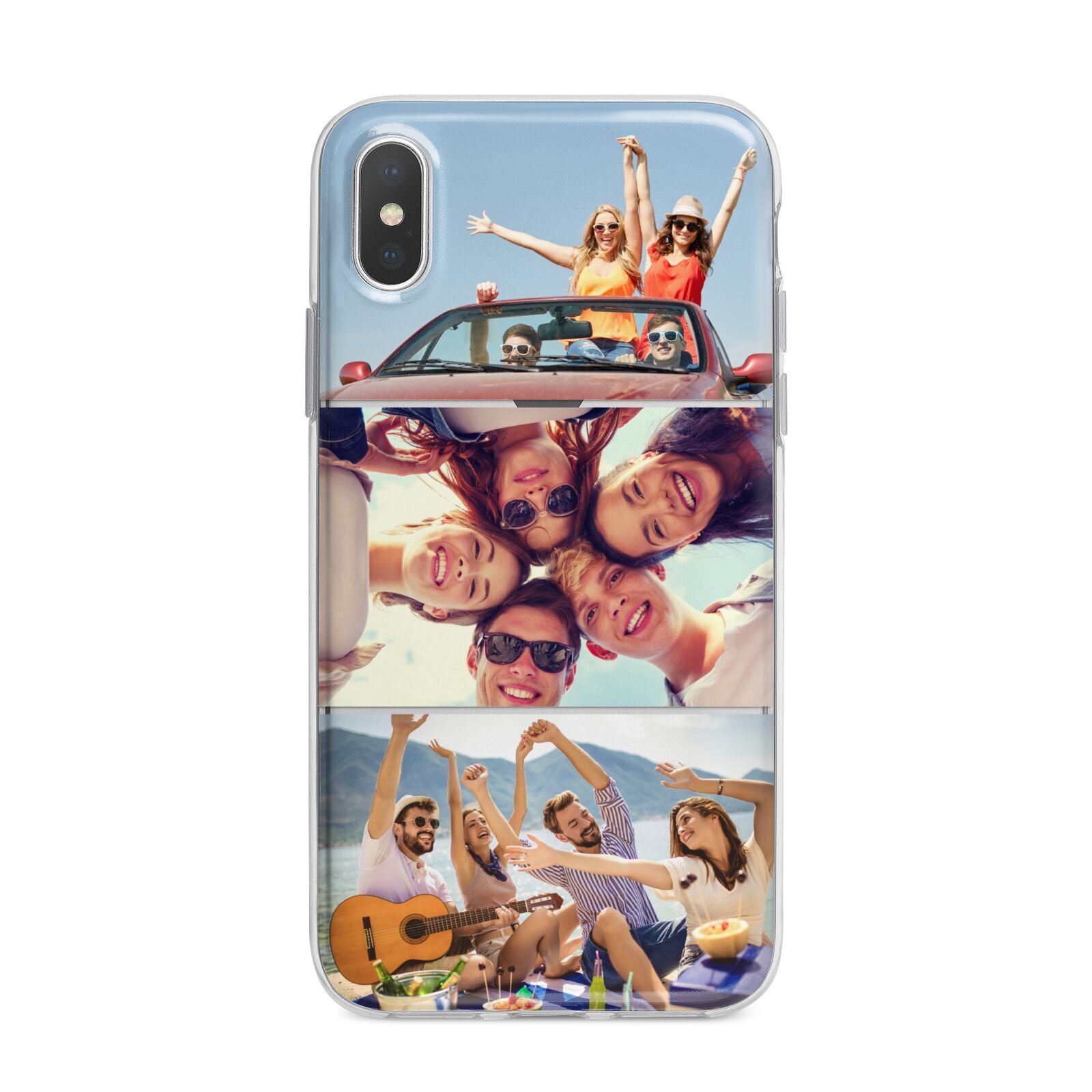 Three Photo iPhone X Bumper Case on Silver iPhone Alternative Image 1