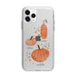 Three Pumpkins Personalised Apple iPhone 11 Pro Max in Silver with Bumper Case