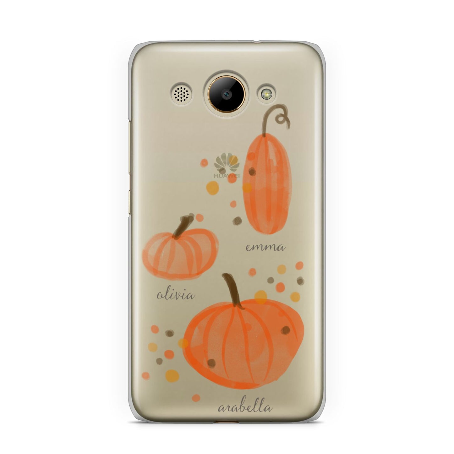 Three Pumpkins Personalised Huawei Y3 2017