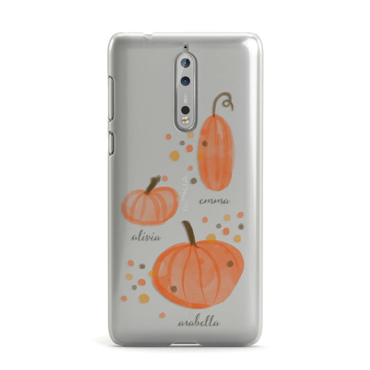 Three Pumpkins Personalised Nokia Case