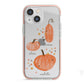 Three Pumpkins Personalised iPhone 13 Mini TPU Impact Case with Pink Edges