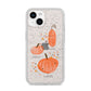 Three Pumpkins Personalised iPhone 14 Glitter Tough Case Starlight