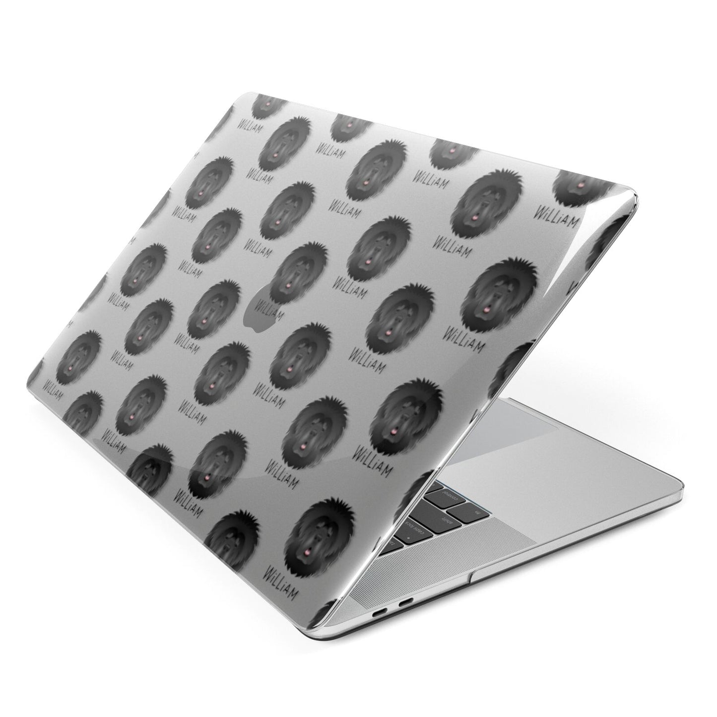 Tibetan Mastiff Icon with Name Apple MacBook Case Side View