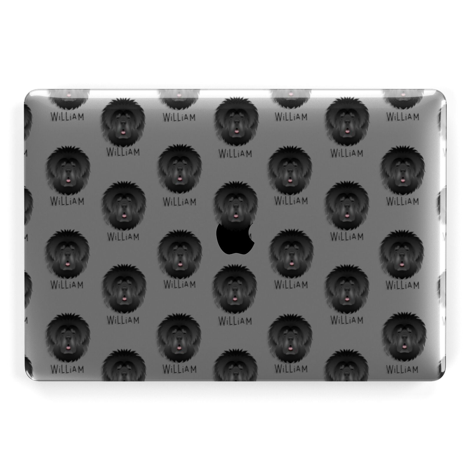 Tibetan Mastiff Icon with Name Apple MacBook Case