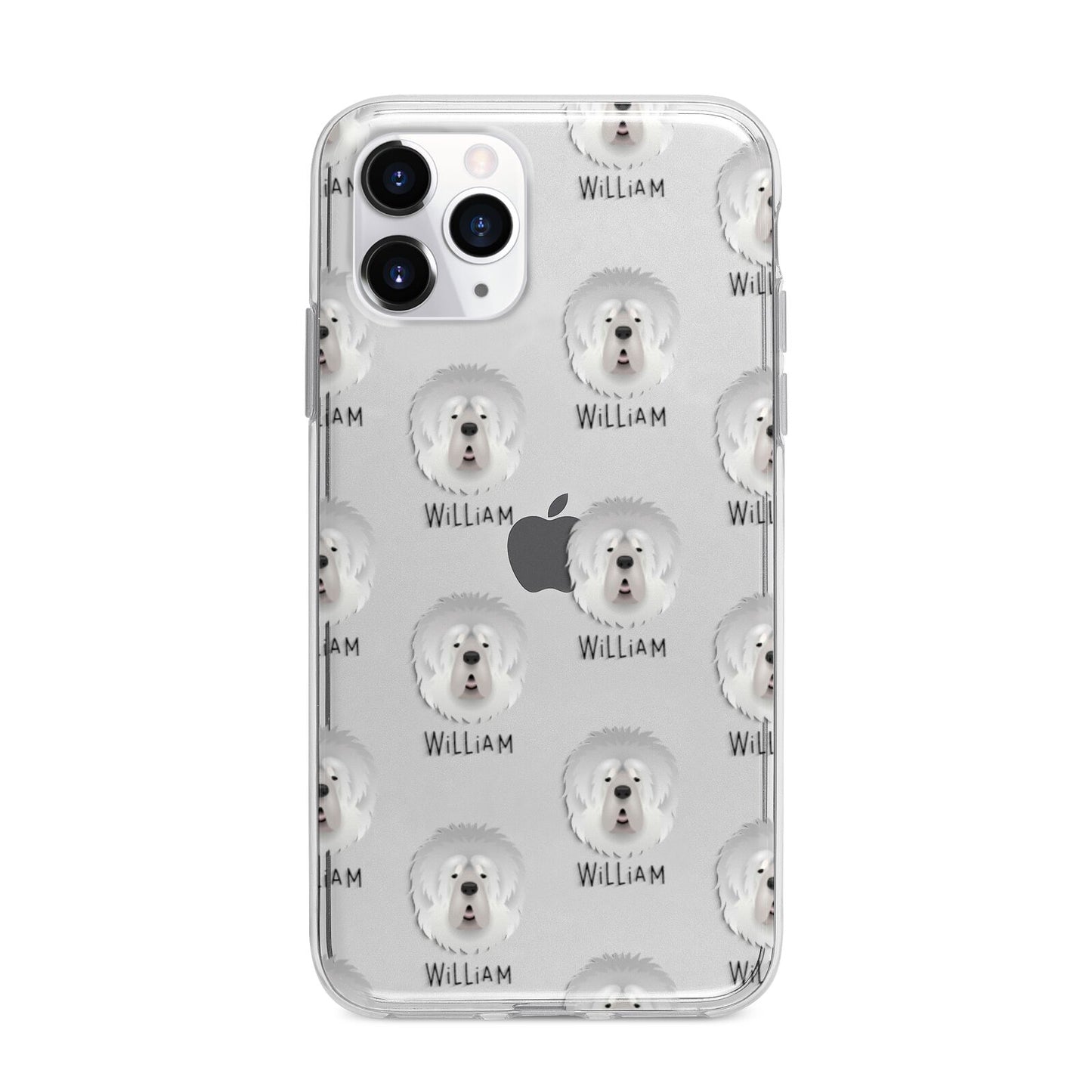 Tibetan Mastiff Icon with Name Apple iPhone 11 Pro in Silver with Bumper Case