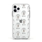 Tibetan Mastiff Icon with Name Apple iPhone 11 Pro in Silver with White Impact Case