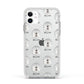 Tibetan Mastiff Icon with Name Apple iPhone 11 in White with White Impact Case