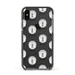 Tibetan Mastiff Icon with Name Apple iPhone Xs Impact Case Black Edge on Black Phone