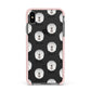 Tibetan Mastiff Icon with Name Apple iPhone Xs Max Impact Case Pink Edge on Black Phone