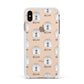 Tibetan Mastiff Icon with Name Apple iPhone Xs Max Impact Case White Edge on Gold Phone