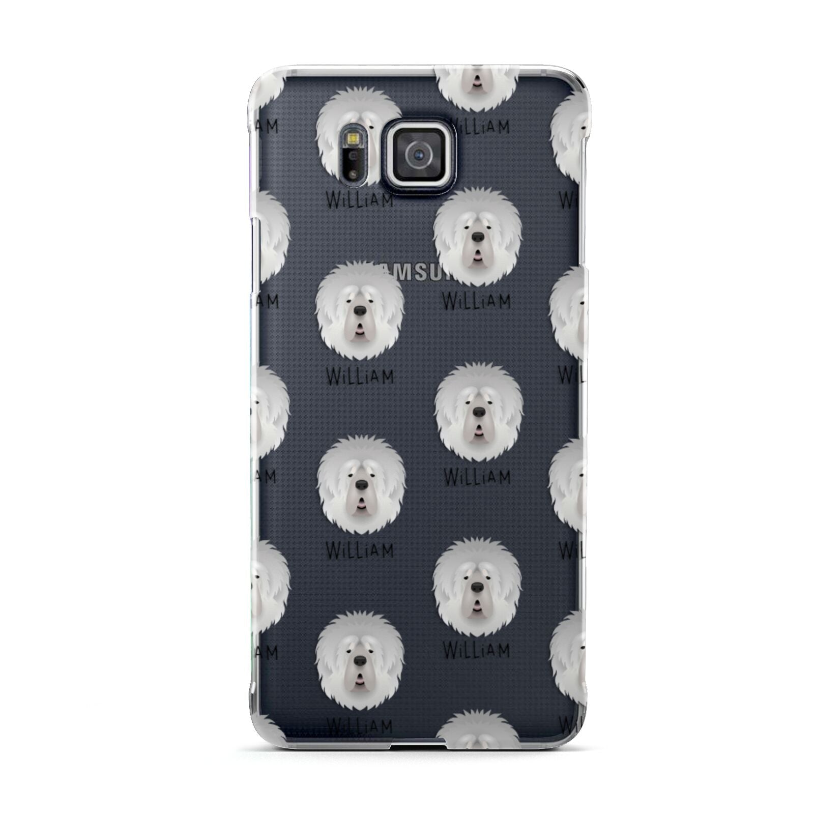 Tibetan Mastiff Icon with Name Samsung Galaxy Alpha Case