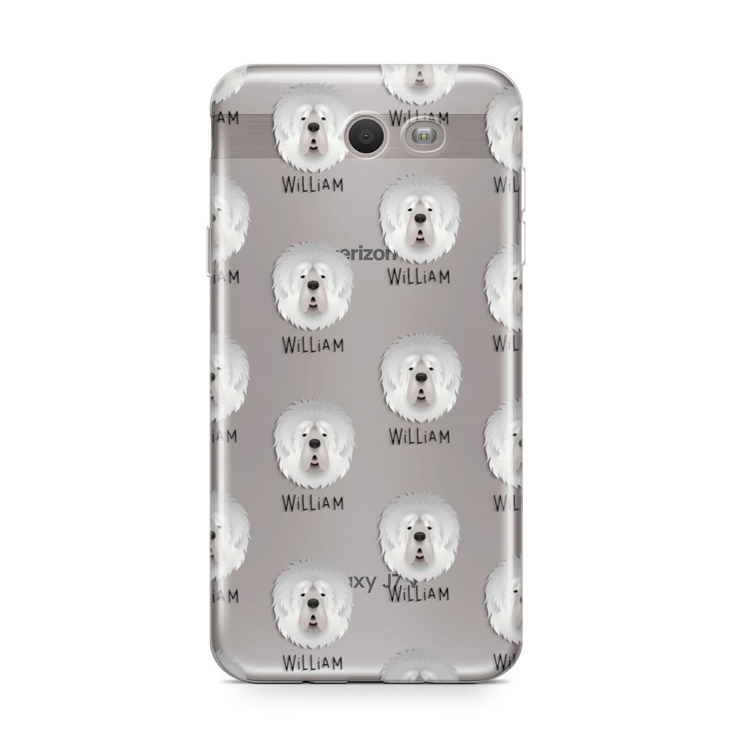 Tibetan Mastiff Icon with Name Samsung Galaxy J7 2017 Case