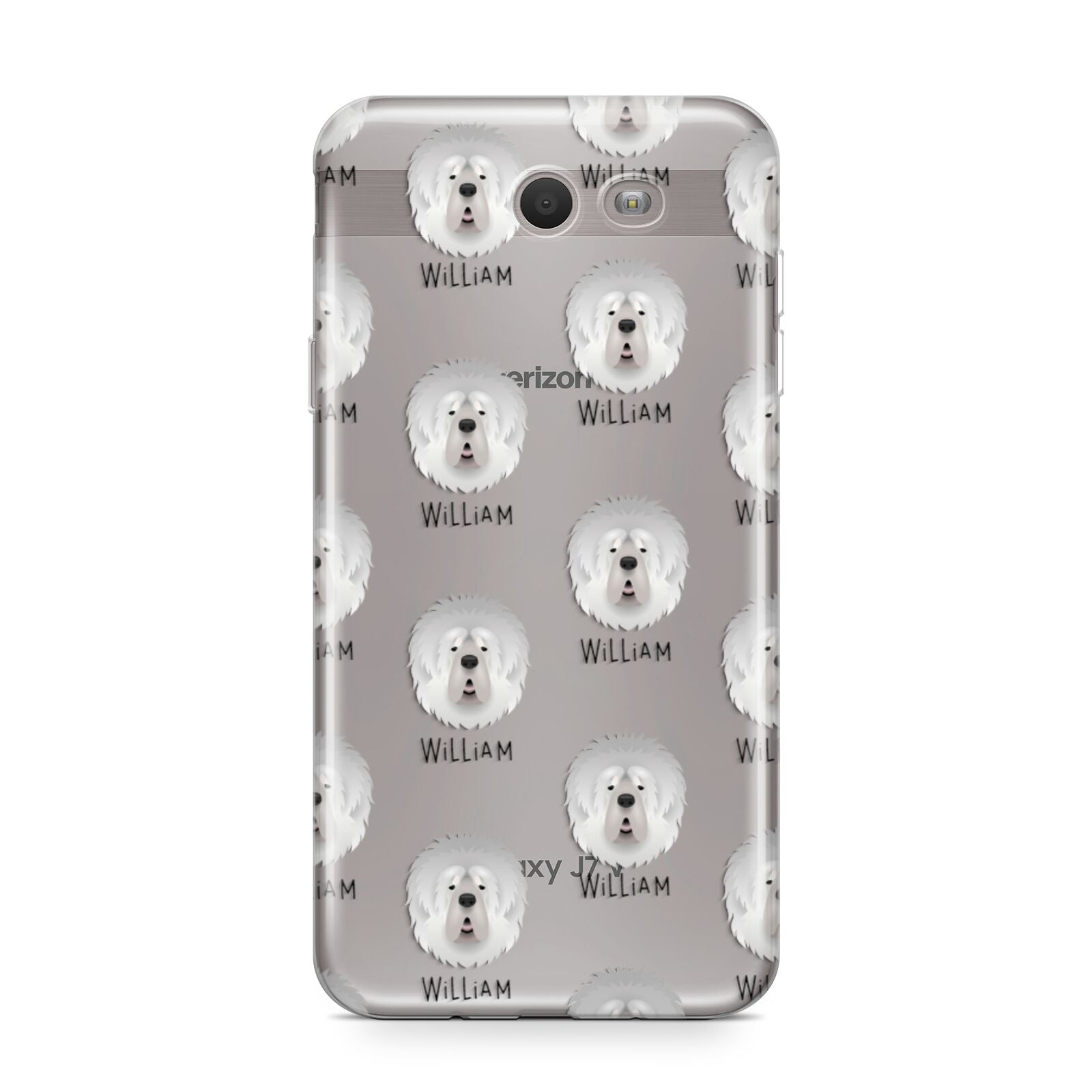 Tibetan Mastiff Icon with Name Samsung Galaxy J7 2017 Case
