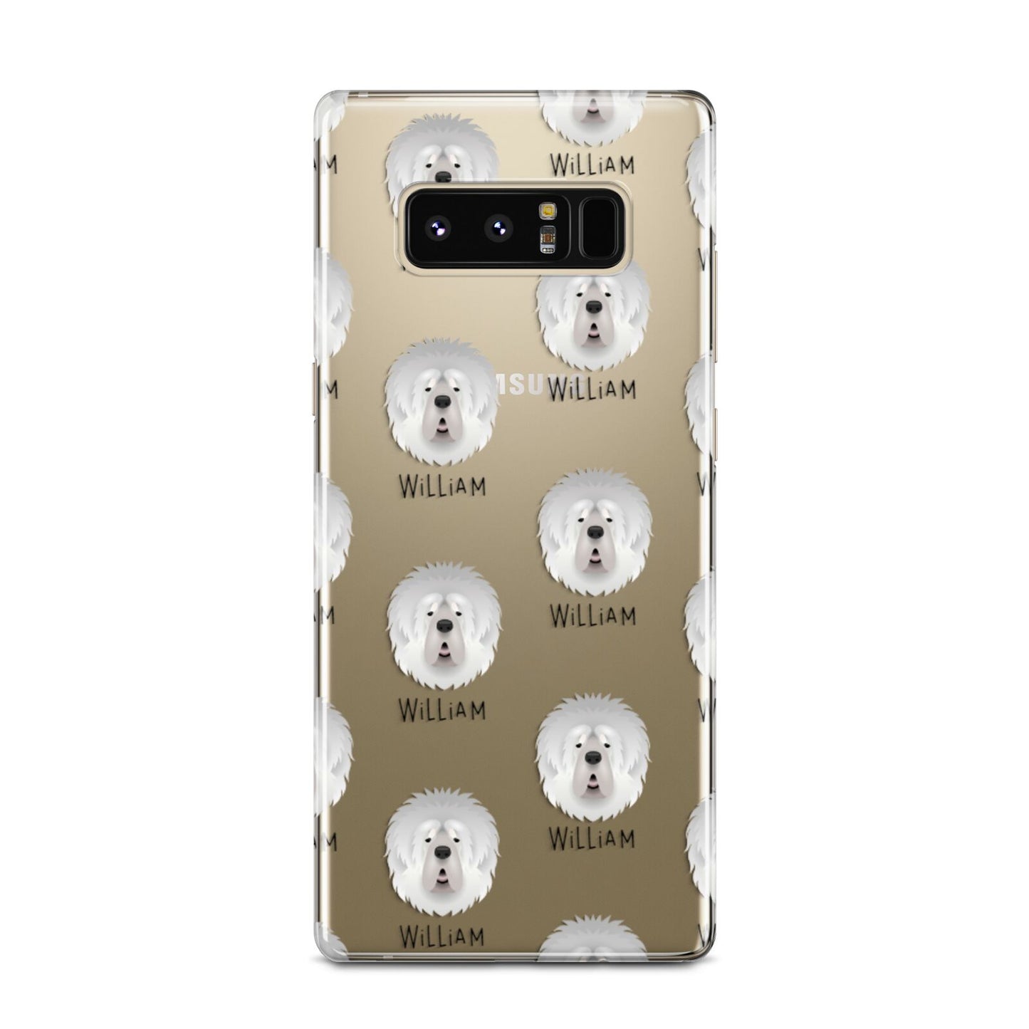 Tibetan Mastiff Icon with Name Samsung Galaxy Note 8 Case