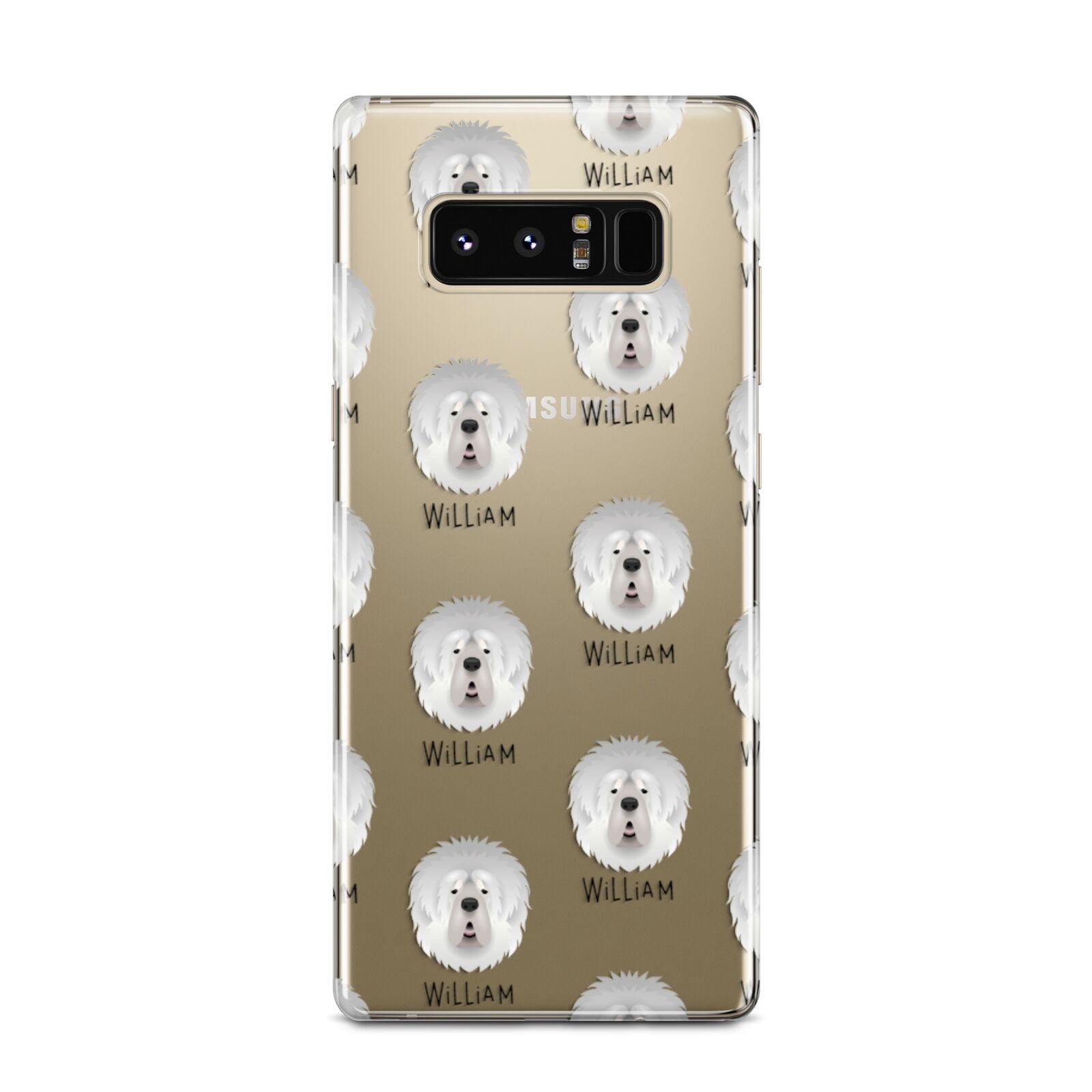 Tibetan Mastiff Icon with Name Samsung Galaxy Note 8 Case