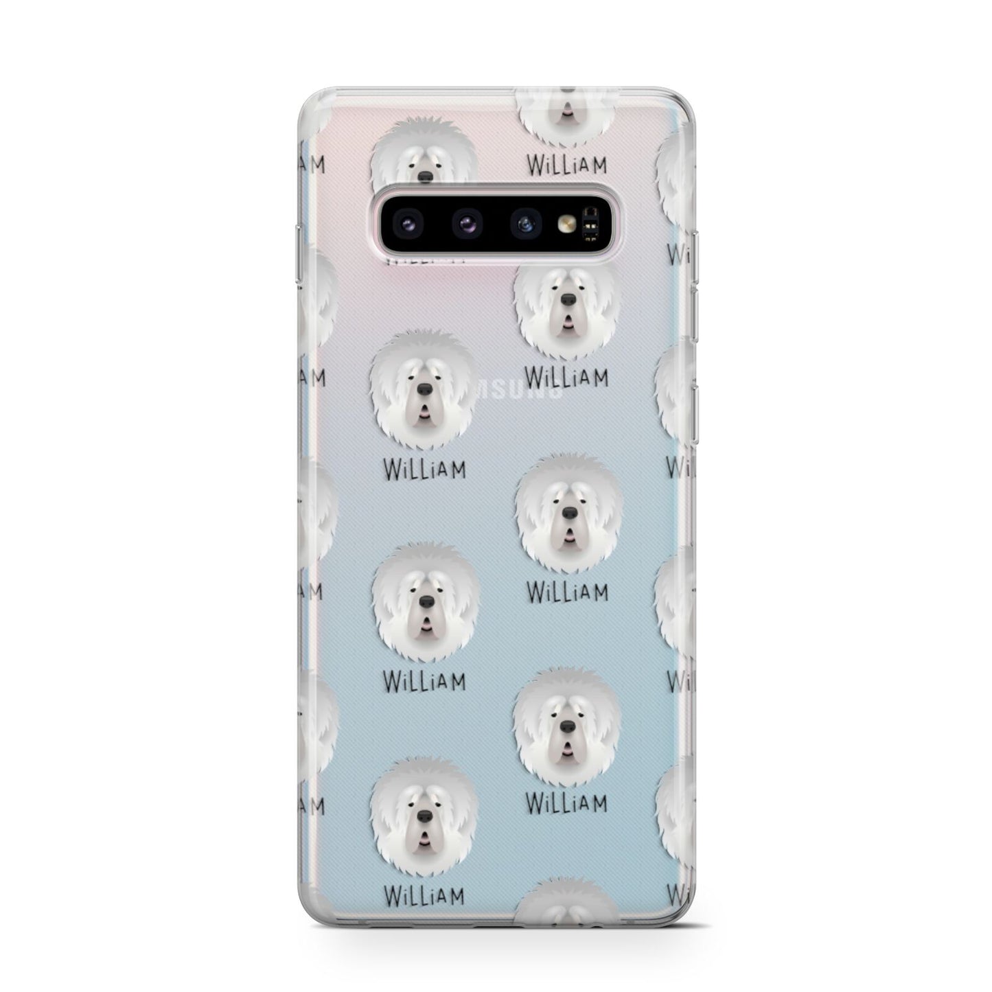 Tibetan Mastiff Icon with Name Samsung Galaxy S10 Case