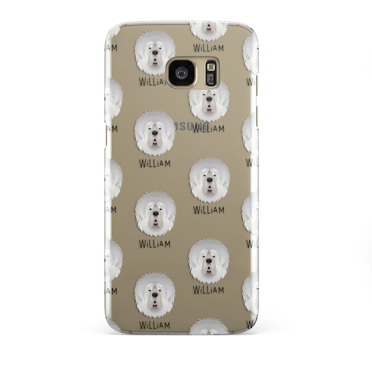 Tibetan Mastiff Icon with Name Samsung Galaxy S7 Edge Case