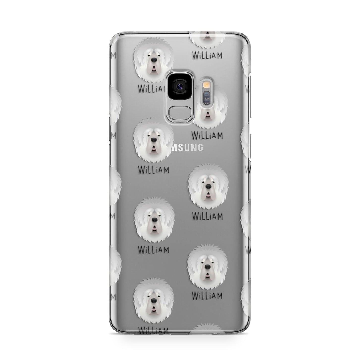 Tibetan Mastiff Icon with Name Samsung Galaxy S9 Case